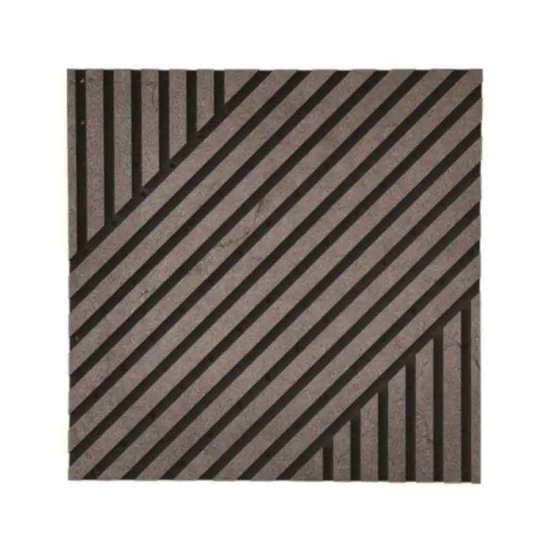 Hollow Carving Square Polyester Ljudabsorberande Panel