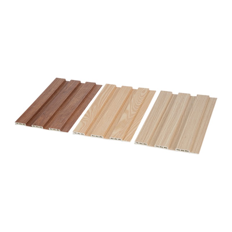 WPC Hollow Wood Grain räfflade murpanel för TV-bakgrundsvägg