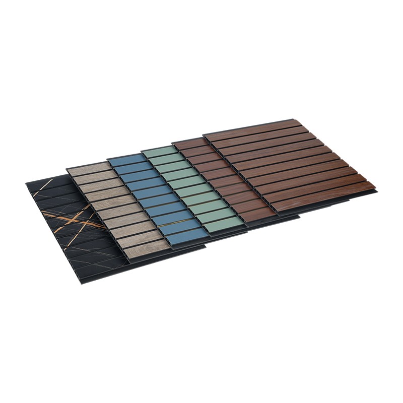 Interiör Räfflade PVC Great Wall Panel Vardagsrum Väggbeklädnad